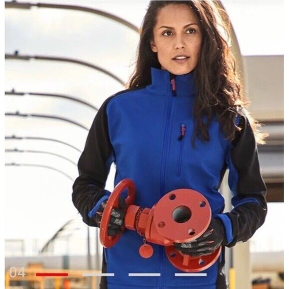 Engelbert Strauss Jacket Softshell Dryplexx Softlight Work Wear Blue Small NEW - Picture 13 of 13